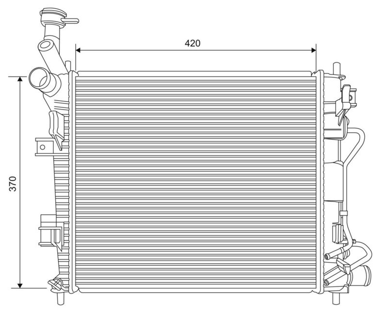 VALEO 701621 Radiator, engine cooling