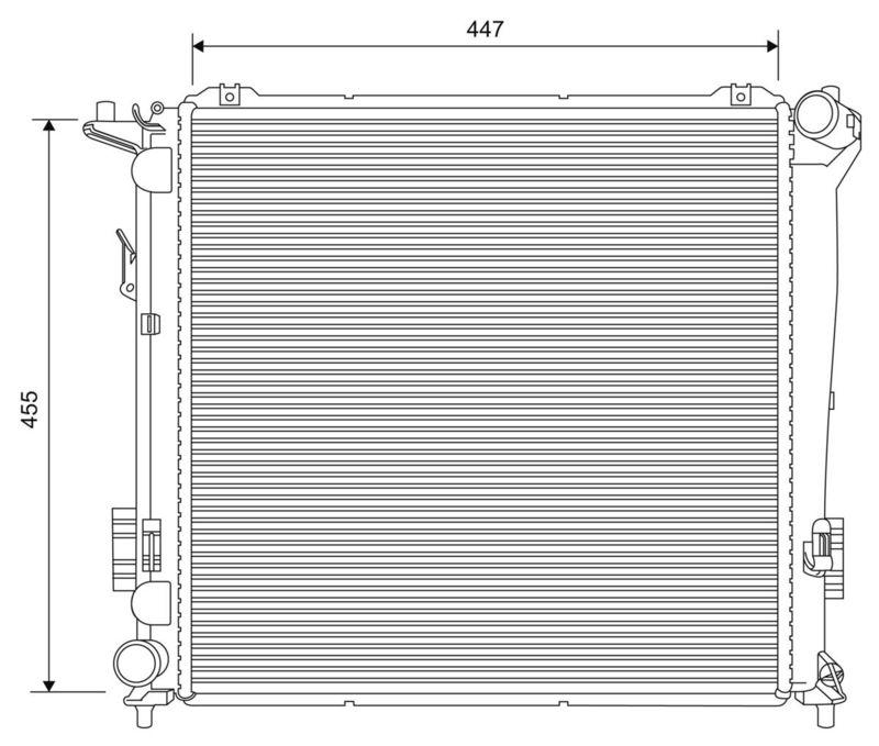 VALEO 701626 Radiator, engine cooling