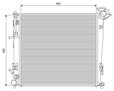 Radiator, engine cooling VALEO 701630