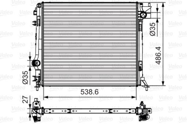 VALEO 701641 Radiator, engine cooling