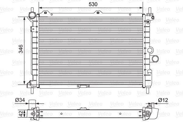 VALEO 701653 Radiator, engine cooling