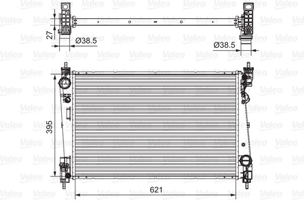 VALEO 701655 Radiator, engine cooling