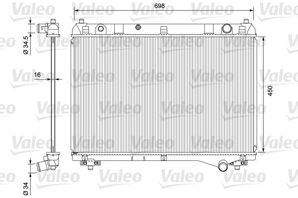 VALEO 701722 Radiator, engine cooling