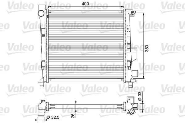 VALEO 701724 Radiator, engine cooling