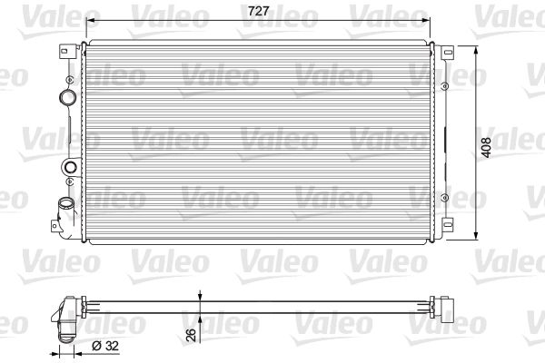 VALEO 701725 Radiator, engine cooling
