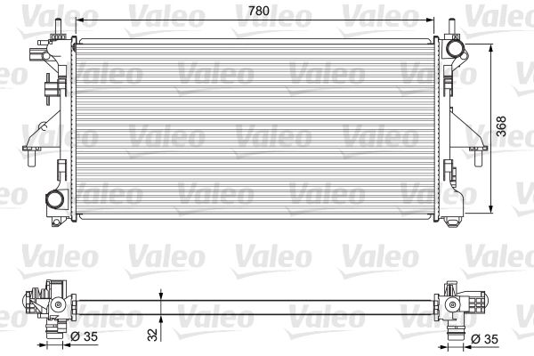 VALEO 701727 Radiator, engine cooling