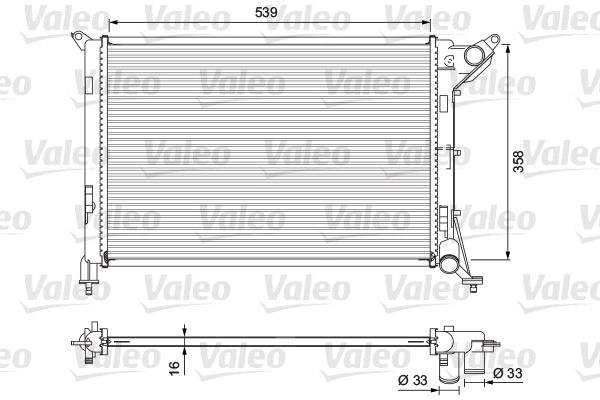 VALEO 701730 Radiator, engine cooling