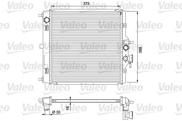 VALEO 701732 Radiator, engine cooling