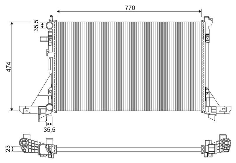 VALEO 701952 Radiator, engine cooling