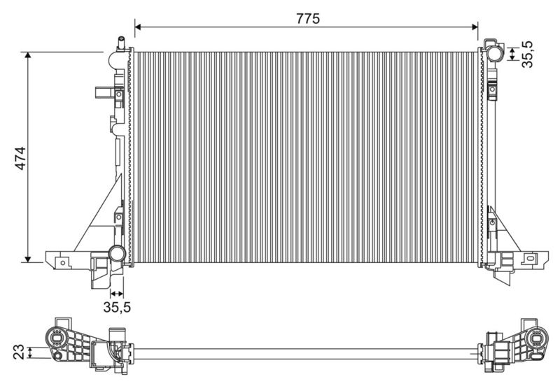 VALEO 701953 Radiator, engine cooling