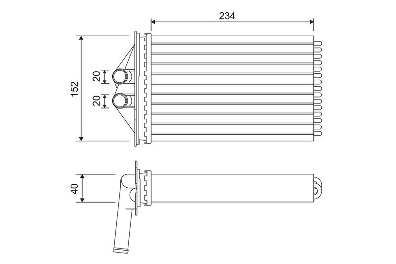 VALEO 715306 Heat Exchanger, interior heating