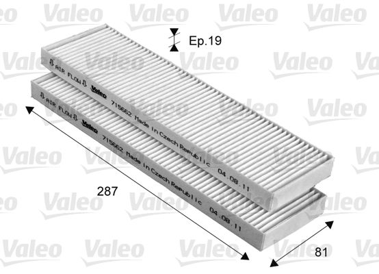 VALEO 715662 Filter, cabin air