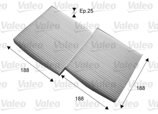 VALEO 715714 Filter, cabin air