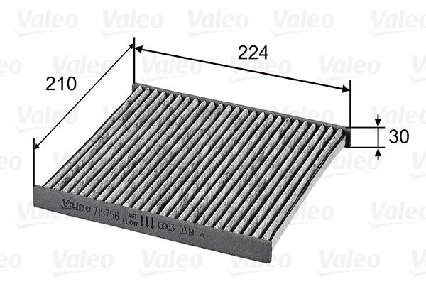 VALEO 715756 Filter, cabin air