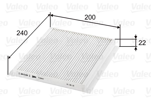 VALEO 715816 Filter, cabin air