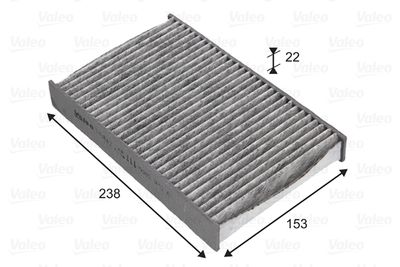 Filter, cabin air VALEO 715842