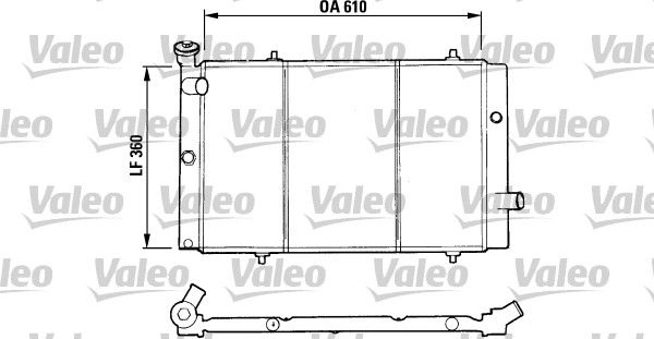 VALEO 730015 Radiator, engine cooling
