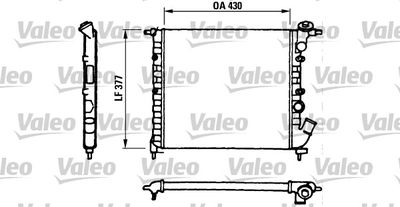 Radiator, engine cooling VALEO 730055