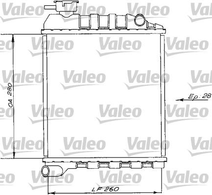 VALEO 730172 Radiator, engine cooling