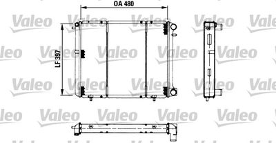Radiator, engine cooling VALEO 730180
