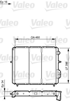 VALEO 730183 Radiator, engine cooling