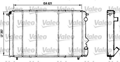 Radiator, engine cooling VALEO 730184