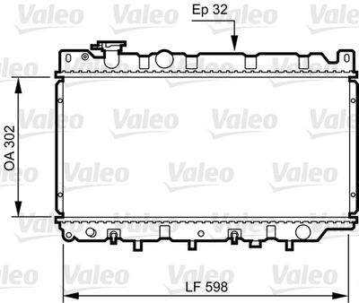 Radiator, engine cooling VALEO 730241