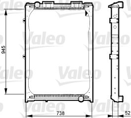 VALEO 730323 Radiator, engine cooling