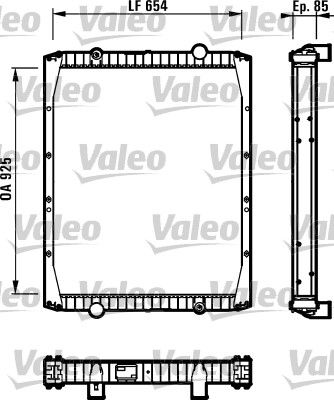 Radiator, engine cooling VALEO 730337