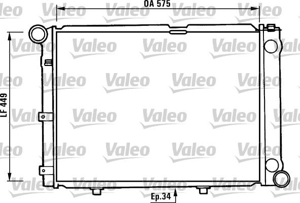 VALEO 730344 Radiator, engine cooling