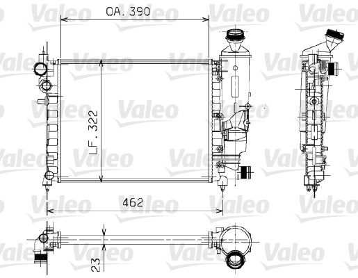 VALEO 730372 Radiator, engine cooling