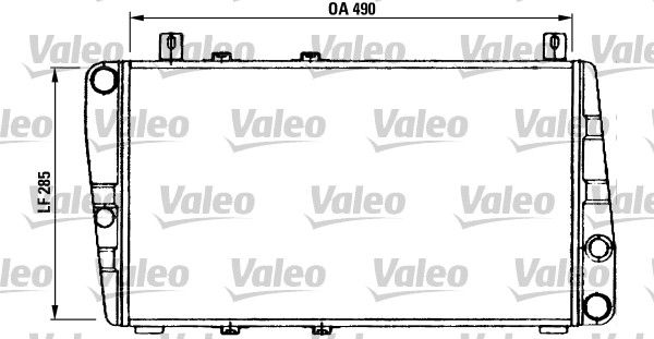 VALEO 730375 Radiator, engine cooling