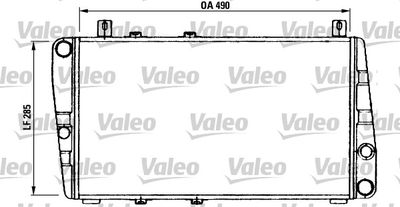 Radiator, engine cooling VALEO 730375
