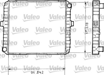 Radiator, engine cooling VALEO 730377
