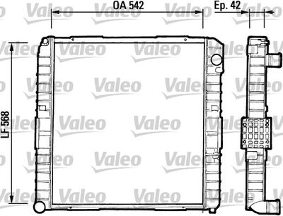 Radiator, engine cooling VALEO 730378