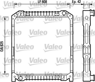 Radiator, engine cooling VALEO 730379
