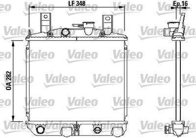 Radiator, engine cooling VALEO 730397