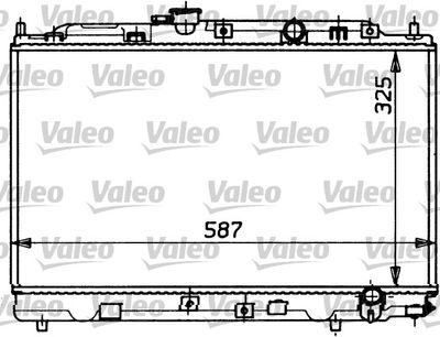 Radiator, engine cooling VALEO 730413
