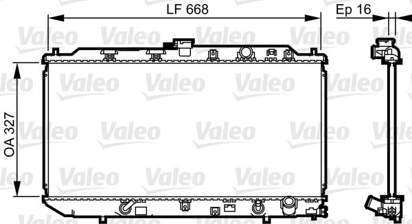 VALEO 730417 Radiator, engine cooling