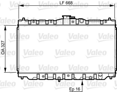 Radiator, engine cooling VALEO 730423
