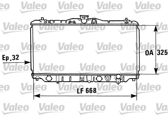 VALEO 730430 Radiator, engine cooling