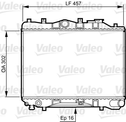 VALEO 730436 Radiator, engine cooling