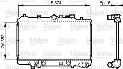 Radiator, engine cooling VALEO 730437