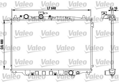 Radiator, engine cooling VALEO 730440