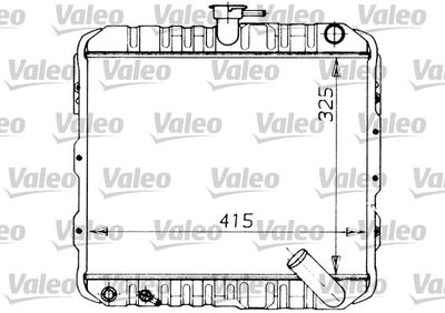 Radiator, engine cooling VALEO 730446