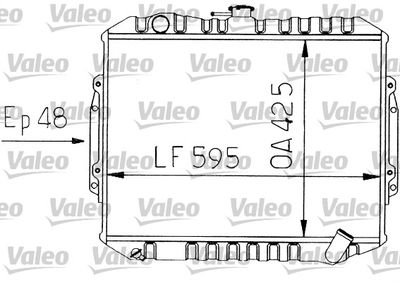 Radiator, engine cooling VALEO 730454