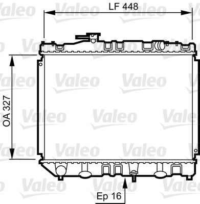 Radiator, engine cooling VALEO 730461