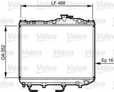 Radiator, engine cooling VALEO 730465