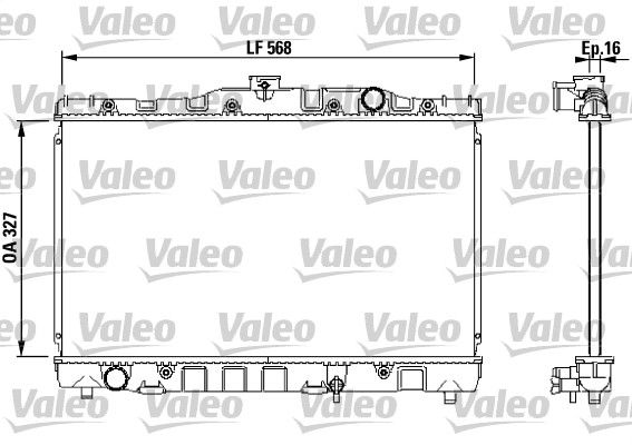 VALEO 730468 Radiator, engine cooling