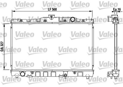 Radiator, engine cooling VALEO 730468